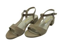 Ersoy Topuklu Yazlık Kadın Ayakkabısı Ten-Süet 50 659 - Thumbnail