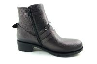 Fermuarlı Bayan Bot - Platin - 2861 - Thumbnail