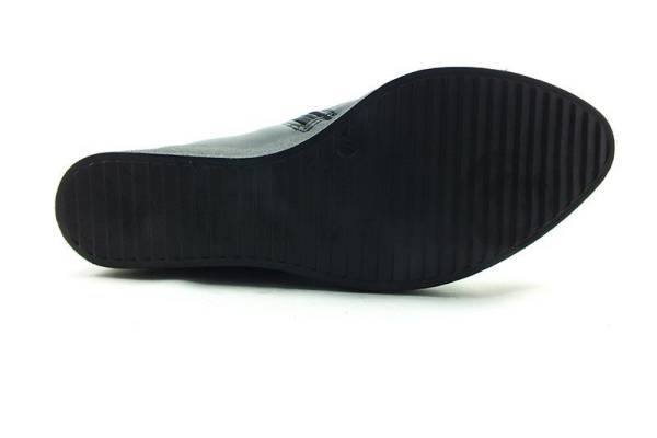 Fermuarlı Bayan Deri Bot - Siyah - 2101