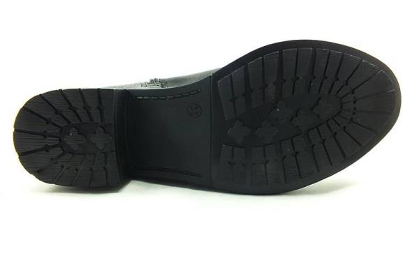 Fermuarlı Bayan Bot - Siyah - 2854