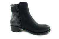 Fermuarlı Bayan Bot - Siyah - 2854 - Thumbnail