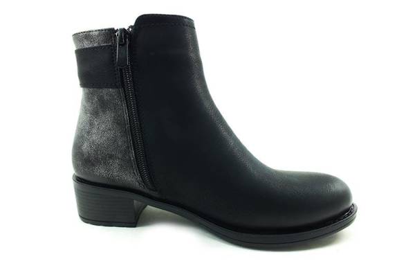 Fermuarlı Bayan Bot - Siyah - 2854