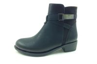 Fermuarlı Bayan Bot - Siyah - 2857 - Thumbnail