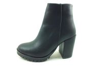 Fermuarlı Bayan Bot - Siyah - 3002 - Thumbnail