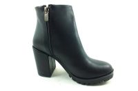 Fermuarlı Bayan Bot - Siyah - 3002 - Thumbnail