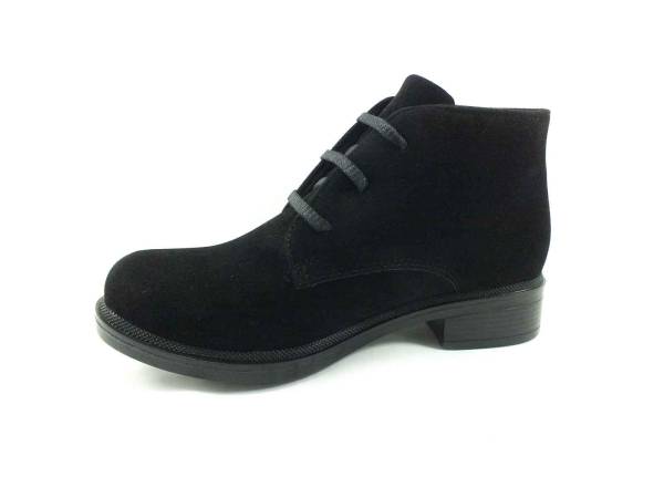 Çarıkçım Kadın Bot - Siyah-Süet - 640-03