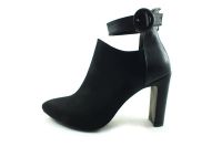 Fermuarlı Bayan Bot - Siyah-Süet - 402 - Thumbnail