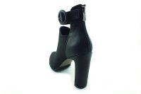 Fermuarlı Bayan Bot - Siyah-Süet - 402 - Thumbnail