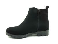 Fermuarlı Bayan Bot - Siyah-Süet - 99.101 - Thumbnail