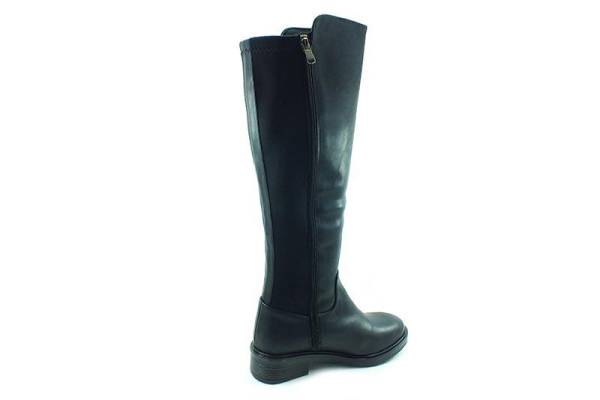 Fermuarlı Bayan Çizme - Siyah - 6004