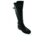 Fermuarlı Bayan Çizme - Siyah - 764 - Thumbnail