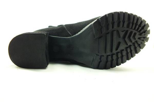 Fermuarlı Bayan Çizme - Siyah-Süet - 5400 Fermuarlı Bayan Çizme - Siyah-Süet - 5400