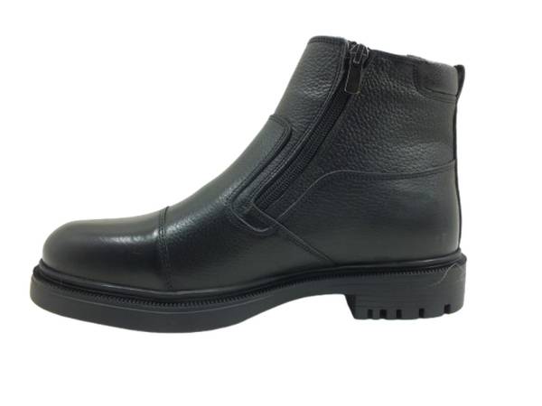 Fermuarlı Gerçek Deri Erkek Bot Siyah 70 JMS FR 25992-Siyah