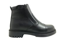 jms fr 25992 - Fermuarlı Gerçek Deri Erkek Bot Siyah 70 JMS FR 25992-Siyah