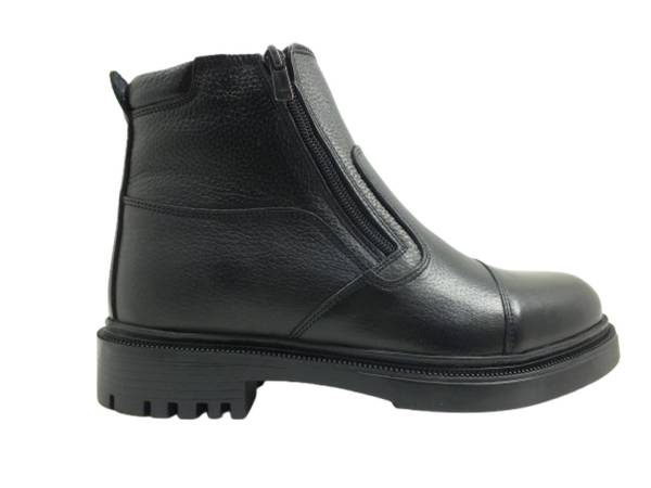 Fermuarlı Gerçek Deri Erkek Bot Siyah 70 JMS FR 25992-Siyah