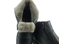 Fermuarlı Gerçek Deri Erkek Bot Siyah 70 JMS FR 25992-Siyah - Thumbnail