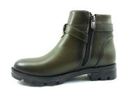 Fermuarlı Kadın Botu - Haki - 99110 - Thumbnail