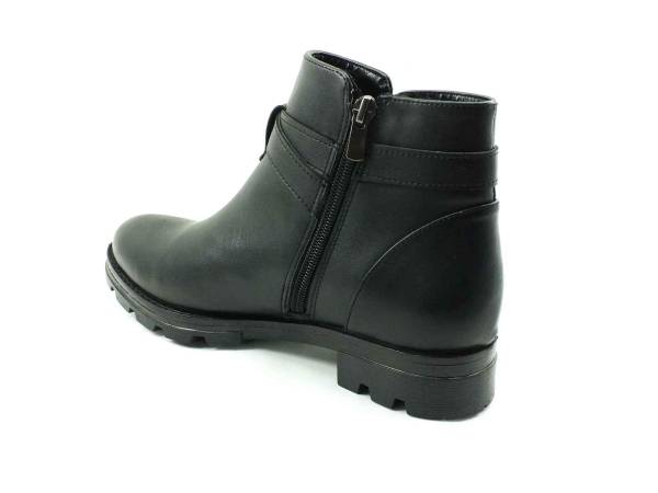 Fermuarlı Kadın Botu - Siyah - 99110