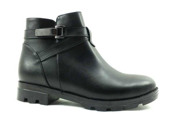 Fermuarlı Kadın Botu - Siyah - 99110