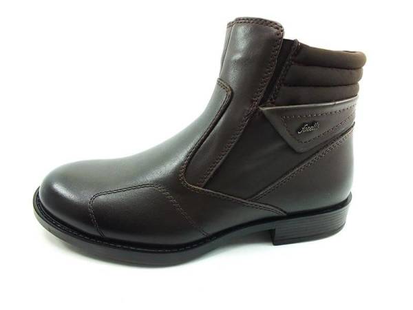 Fermuarlı Ortopedik Erkek Bot - Kahve - 31664