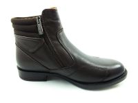 Fermuarlı Ortopedik Erkek Bot - Kahve - 31664 - Thumbnail