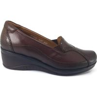 Forelli Gerçek Deri Bayan Ayakkabısı Kahverengi 59 57603 - Thumbnail