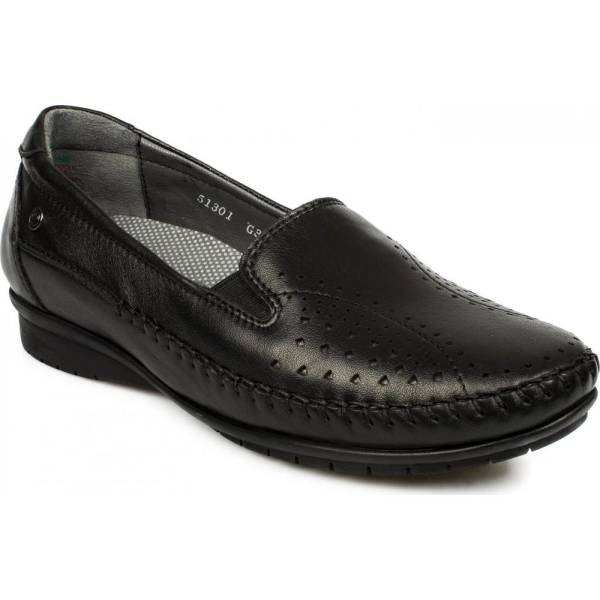 Forelli Hakiki Deri Günlük Bayan Ayakkabı Siyah 59 51301