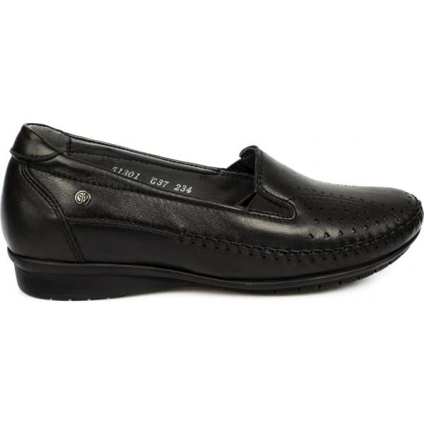 Forelli Hakiki Deri Günlük Bayan Ayakkabı Siyah 59 51301