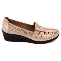 Forelli Ortopedik Comfort Bayan Ayakkabı Bej 59 26202 - Thumbnail