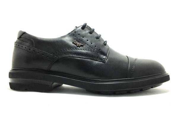 Forex Bağcıklı Hakiki Deri Erkek Ayakkabısı Siyah 57 2986