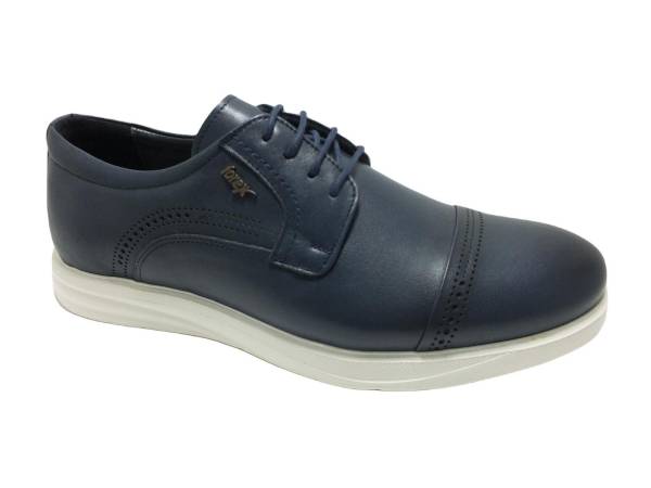 Forex Hakiki Deri Bağcıklı Günlük Erkek Ayakkabı Lacivert 57 2918