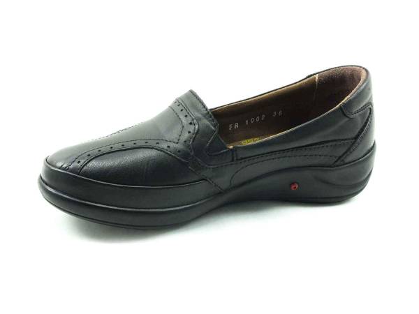 Forex Hakiki Deri Hafif Kadın Ayakkabısı - Siyah - 1002