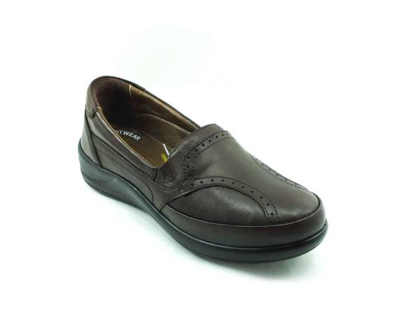 Forex Hakiki Deri Hafif Kadın Ayakkabısı - Kahverengi - 1002