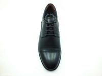 Gerçek Deri Bağcıklı Günlük Erkek Ayakkabı - Siyah - 2918 - Thumbnail