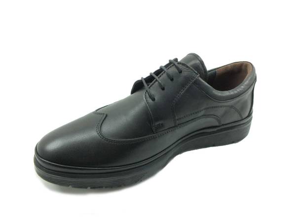 Gerçek Deri Bağcıklı Günlük Hafif Erkek Ayakkabı - Siyah - 2933