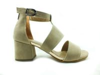 Gladyatör Bayan Sandalet - Vizon-Süet - 38205 - Thumbnail