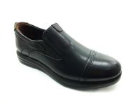 Hakiki Deri Bağcıksız Günlük Erkek Ayakkabı - Siyah - 2917 - Thumbnail