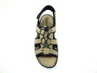 Hakiki Deri Cırtlı Sandalet - Kum - 4722 - Thumbnail