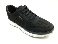 Hakiki Deri Erkek Ayakkabısı Siyah-Nubuk - Thumbnail