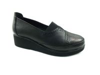 Hakiki Deri Günlük Kadın Ayakkabı - Siyah - 99 - Thumbnail