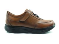 Hakiki Deri Günlük Cırtlı Kadın Ayakkabı - Taba - 1031 - Thumbnail