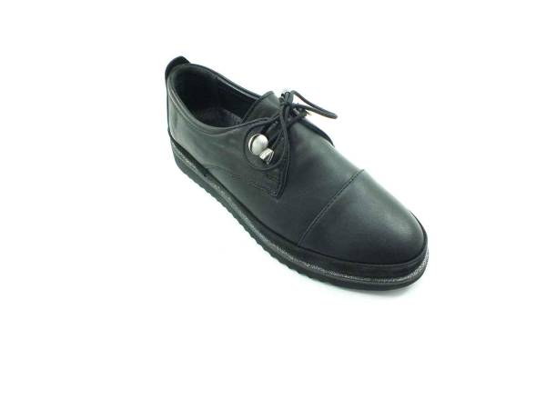 Hakiki Deri Günlük Kadın Ayakkabı - Siyah - 04.99