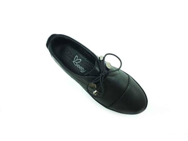 Hakiki Deri Günlük Kadın Ayakkabı - Siyah - 04.99