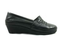 Hakiki Deri Günlük Kadın Ayakkabı - Siyah - 244 - Thumbnail