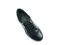 Hakiki Deri Fermuarlı Kadın Ayakkabı - Siyah - 07.5000 - Thumbnail