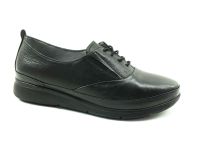 Hakiki Deri Günlük Kadın Ayakkabı - Siyah - 83.1908 - Thumbnail