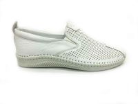 Hakiki Deri Günlük Yazlık Erkek Ayakkabı Beyaz 05 1036 - Thumbnail