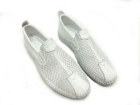 Hakiki Deri Günlük Yazlık Erkek Ayakkabı Beyaz 05 1036 - Thumbnail