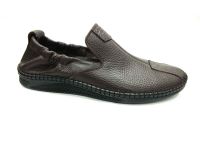 Hakiki Deri Günlük Yazlık Erkek Ayakkabı Kahverengi 05 1034 - Thumbnail