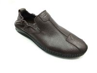 Hakiki Deri Günlük Yazlık Erkek Ayakkabı Kahverengi 05 1034 - Thumbnail